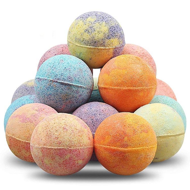 Hot Selling Private Label Custom Colorful Handmade bath bomb